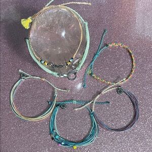 Pura Vida Multicolor Woven Friendship Bracelet Set - Women Jewelry